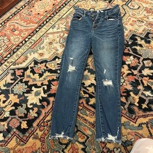 Abercrombie & Fitch Curve Love high rise super skinny ankle Sz: OO/24 👖